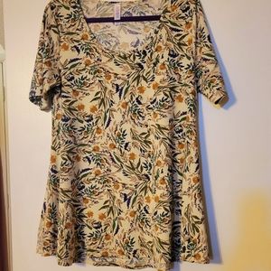 Lularoe perfect T swing top. Size S. Beige,purple,green.
